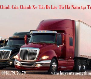 Xe tải chuyển hàng từ Hà Nam đi Lào